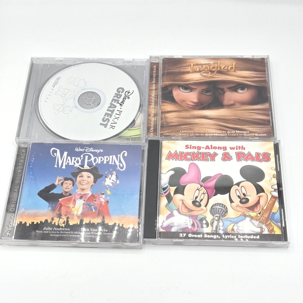 Disney CD Collection: Pixar, Tangled, Mary‎ Poppins & More!